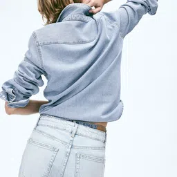 H&M Women Wide High Jeans image 4