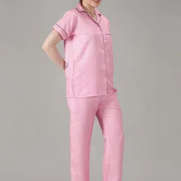 House of Comfort  Lapel Collar Night suit image 5