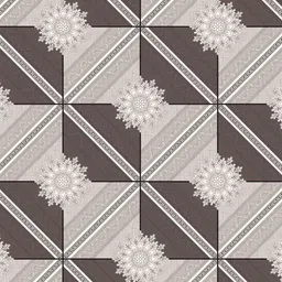 CHHAVI INDIA Grey & White Geometric 210 TC King Bedsheet with 2 Pillow Covers image 2