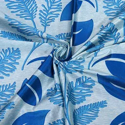 Cortina Blue Set Of 2 Floral Door Curtain image 3