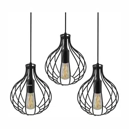 Whiteray Black & Yellow Abstract Shaped Contemporary Ceiling Lamp image 2