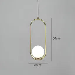 Whiteray Gold-Toned & White Textured Contemporary Ceiling Lamp image 4