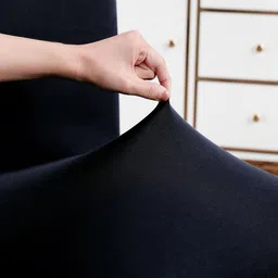 HOKIPO Navy Blue 2 Pieces Stretchable Chair Covers image 4