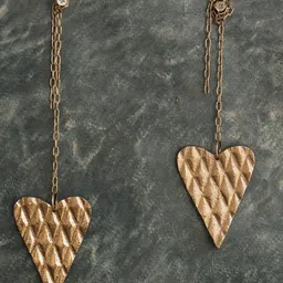 TIED RIBBONS Set Of 2 Metal Christmas Tree Hanging Ornaments Props Festive Decor image 4