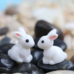 CHOCOZONE Pack of 18 Rabbit Miniatures Garden Decor image 4