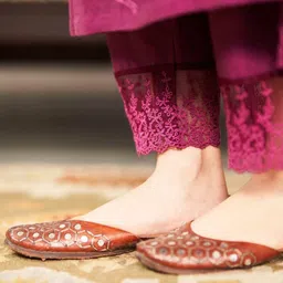 clostyle Women Embroidered Cotton Blend A-line Kurta With Attached Dupatta image 5