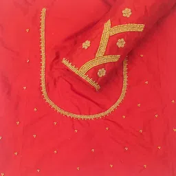 kaf Unstitched Art Silk Blouse Material Embellished-picture-23
