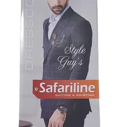 mamraj Men's Poly Cotton Unstitched 2.8 m Safari Suit Fabric (Free size) Perfect for Gift Packing, Wedding/Festive Collection. image 2