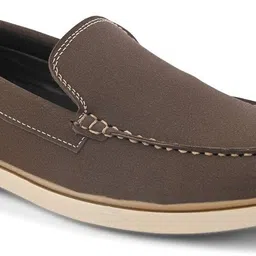 roadster Men Brown Solid Suede Casual Slip On Comfortable Penny Moccasins Loafers Shoes Loafers For Men image 4