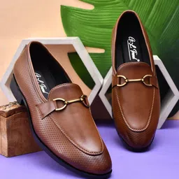 g l trend Men's Casual Stylish Bukkle Moccasin Slip-on Handmade Shoe Mocassin For Men image 1