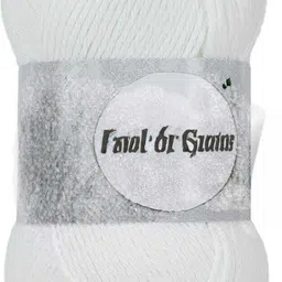 waaome White,Brown & Black Wool 300 Gram 100×3 Hand Knitting Art Craft Soft Yarn(WA189) image 2