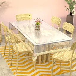 cd crafts PVC 6 Seater Solid Table Cover-picture-36