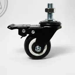 queed 2.5" Casters with Brake Lock Rubber Furniture Caster-picture-20