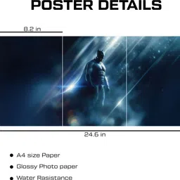 posters Batman justice league Split Design printed poster set of 3 Photographic Paper image 3