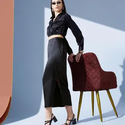 street9 Women Solid Regular Black Skirt-picture-22