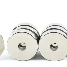 art ifact 5 Pieces of 25mm x 5mm with 5mm hole Neodymium Magnets - Ring Magnets - N52 Rare Earth NdfeB - Project Magnets Fridge Magnet, Multipurpose Office Magnets, Magnetic Paper Holder Pack of 5 image 2