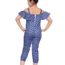 BAESD Girls Printed Basic Ruffled Jumpsuit image 4