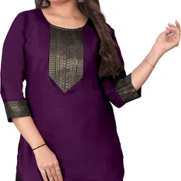 fsr Pack of 2 Women Solid Cotton Rayon A-line Kurta image 3