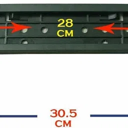 vagary Bike Number Plate Frame (Standard Size for All Bikes) (Front & Back) -207 Bike Number Plate image 2
