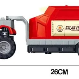 zuuluzrs 1:43 Container Truck Toy for Kids with Friction Powered Miniature Car Vehicle image 2