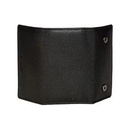 Sassora Black Genuine Leather Small Key Case image 4