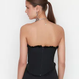 Trendyol Women Black Tube Top image 4
