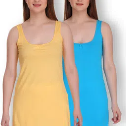 Women Blue, Yellow Chemise-image-21