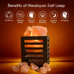 armersoul Himalayan Rock Salt Lamp Decorative Showpiece - 12 cm-picture-46