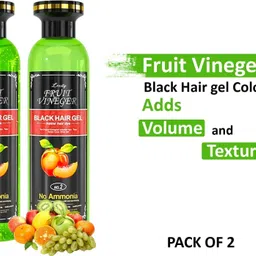 loxity Ammonia-Free Fruit Vinegar Natural Black Hair Gel Color – Not Harm the Hair , Black-picture-10