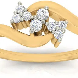 avsar Avsar Real Gold Meetali Ring AVR223YB 14kt Cubic Zirconia Yellow Gold ring-image-9