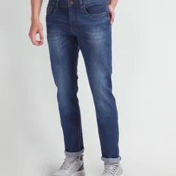 u.s. polo assn. Men Regular Mid Rise Dark Blue Jeans image 1