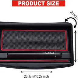 auto stylenn Scorpio S11 & Classic Dashboard Tray | ABS Plastic Non-Slip Organizer Tray Table image 4