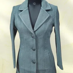 pepzo Women Solid Double Breasted Casual Blazer image 1