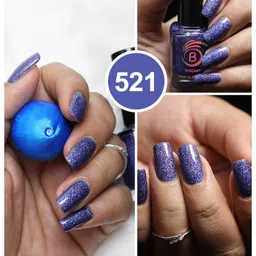 BEROMT Holographic Alcohol-Free Nail Polish 10 ml - Night Sky BNP521 image 4