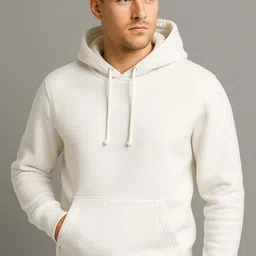 vnfusion Men Solid Hooded Neck Black Sweater-picture-10