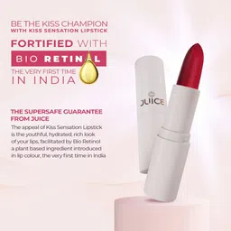 JUICE Set Of 3 Kiss Sensation SPF 15 Lipsticks with Bio Retinol & Shea Butter image 2
