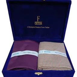 fetiya Shirt & Trouser Fabric in velveta Box Packing (Shirt-2.35 m, Pant-1.25 m) image 3