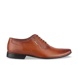 Red Chief Men Tan Brown Solid Leather Formal Oxfords image 5