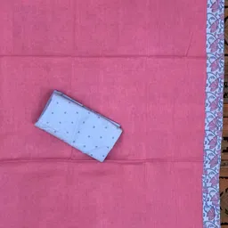 PALASH Ethnic Motifs Block Printed Patchwork Pure Cotton Unstitched Dress Material image 4