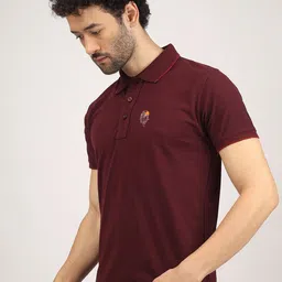 Greylongg Printed Polo Collar Cotton Casual T-shirt image 2