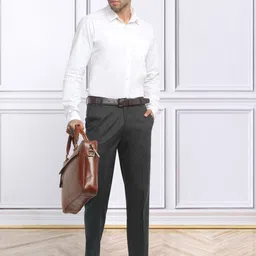 KLOTTHE Men Mid-Rise Slim Fit Formal Trouser image 4