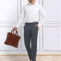 KLOTTHE Slim Fit Cotton Formal Trouser image 4