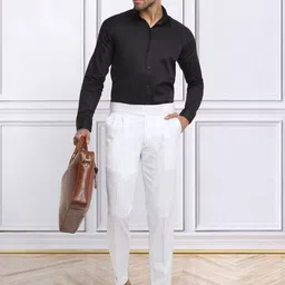 KLOTTHE Slim Fit Cotton Formal Trouser image 4