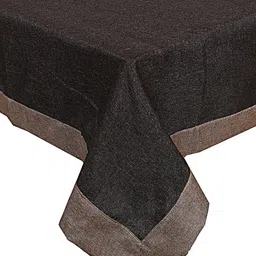 Kuber Industries Brown Textured 6-Seater Table Cover image 3