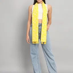 HANDICRAFT PALACE Floral Printed Cotton Scarf image 4