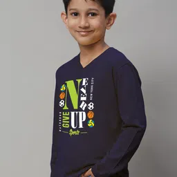 Friskers Boys Typography Printed Slim Fit T-shirt image 4