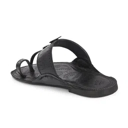 House of Pataudi Men Textured One Toe Comfort Sandals image 4