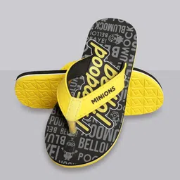 Kids Ville Boys Minions Printed Soft And Comfortable Thong Flip-Flops image 4