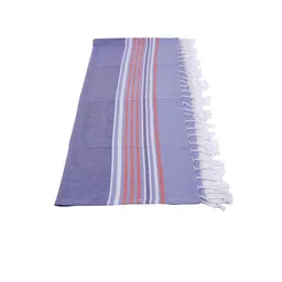 BIANCA Blue Pack of 2 Striped 100% Cotton Bath Towel image 2