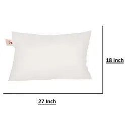 home Home-The best is for you Set of 2 White Rectangle Microfibre Filled Vacuum Packed Pillow image 3